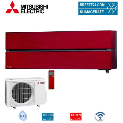 Mitsubishi Electric Set Wandgerät Diamond WiFi 2,5 kW - MSZ-LN25VG2R + MUZ-LN25VG2 25 - 30 m² | R32