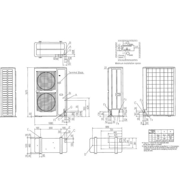 Mitsubishi Heavy Micro FDC335KXZME1A VRF-Außengerät 33,5 kW (400 V) für 1 bis 24 Innengeräte